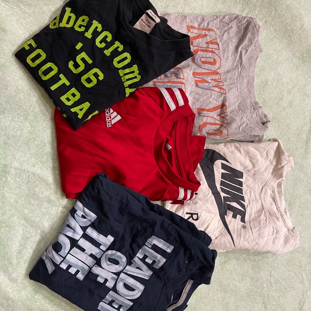 Boys Nike, GAP, Adidas, Abercrombie T-Shirts